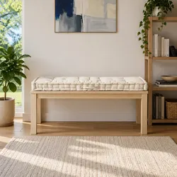 Soft Beige Pallet Cushion for Indoor and Outdoor Comfort