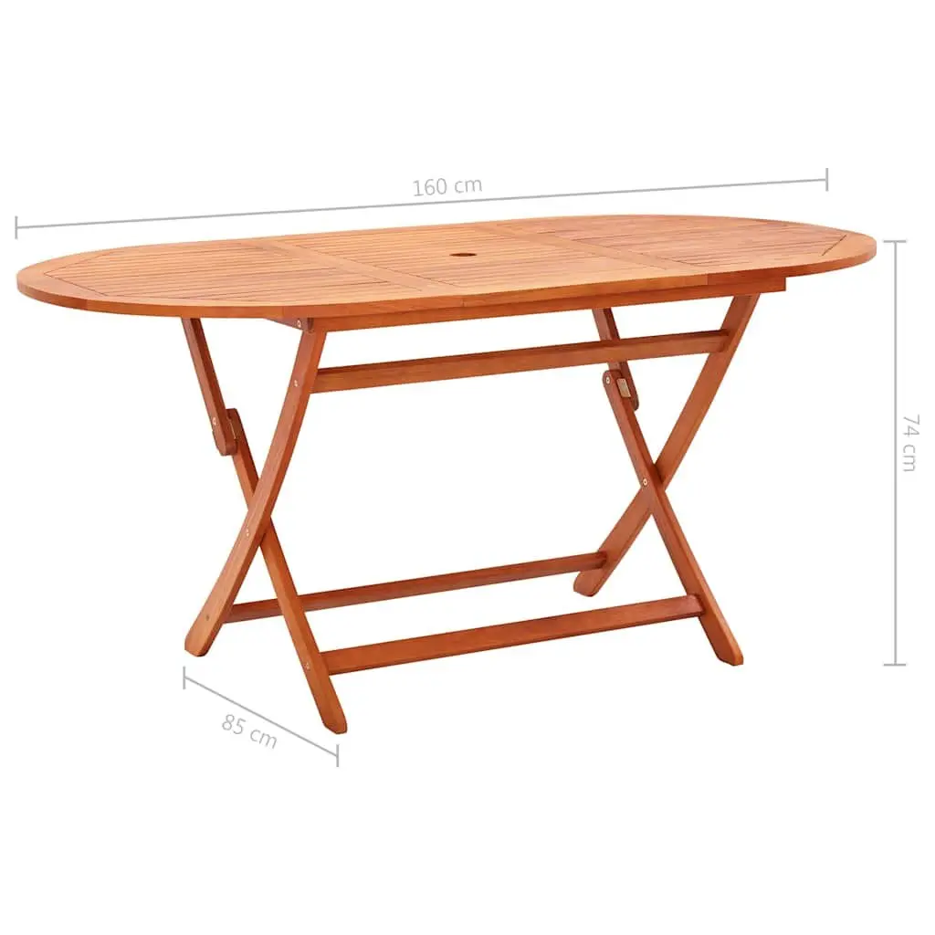 Eucalyptus Folding Table 160x85x74cm