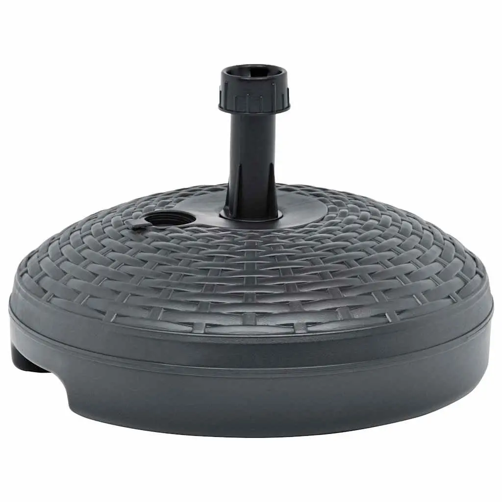 Umbrella Base Fillable with Sand or Water 20L Rattan Pattern Anthracite