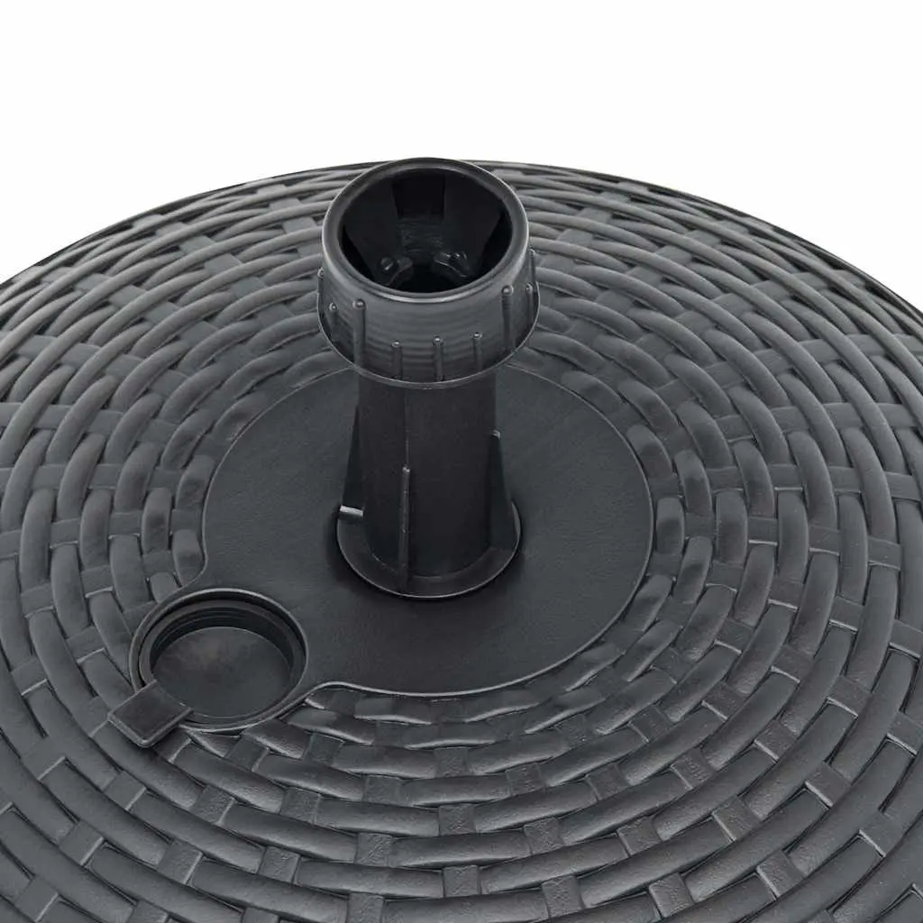 Umbrella Base Fillable with Sand or Water 20L Rattan Pattern Anthracite