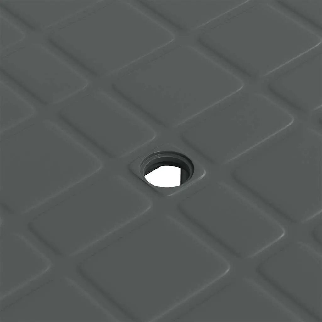 Garden Table Outdoor Dining 80 x 75 x 72 cm Anthracite Lightweight Plastic