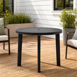 Reliable 89cm Anthracite Table for Outdoor Use