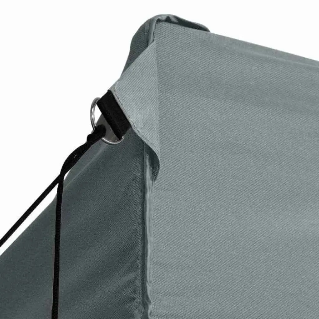 Folding Party Tent Outdoor Canopy 3x6m Anthracite 4 Sidewalls Steel Frame