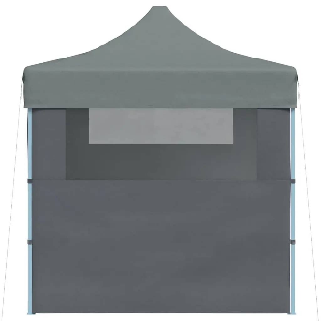 Folding Party Tent Outdoor Canopy 3x4m Anthracite with 3 Sidewalls