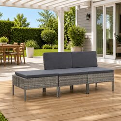 Comfortable and Reliable 3-Piece Garden Lounge Set