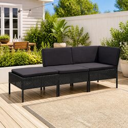 Comfort and Value in a Black Garden Lounge Set
