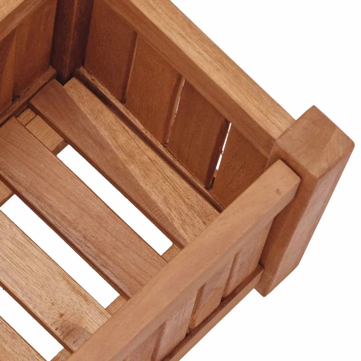 Raised Garden Bed Planter Outdoor 50x25x25 cm Brown Teak Wood
