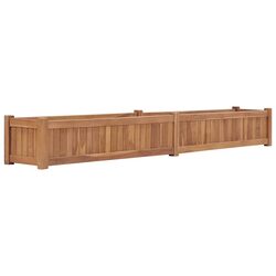 Reliable Brown Raised Garden Bed Made of Solid Teak Wood