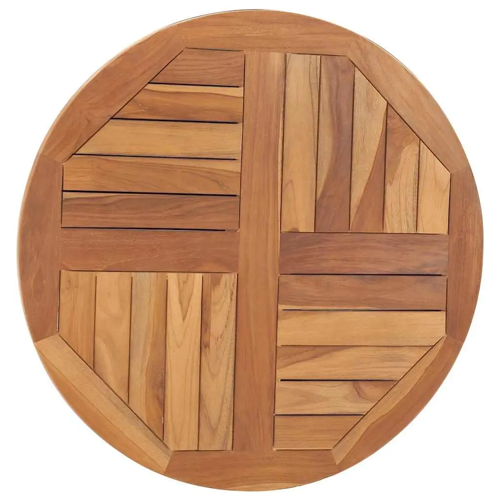 Teak Wood Table Top 70cm Diameter 2.5cm Thick Brown Dining Kitchen
