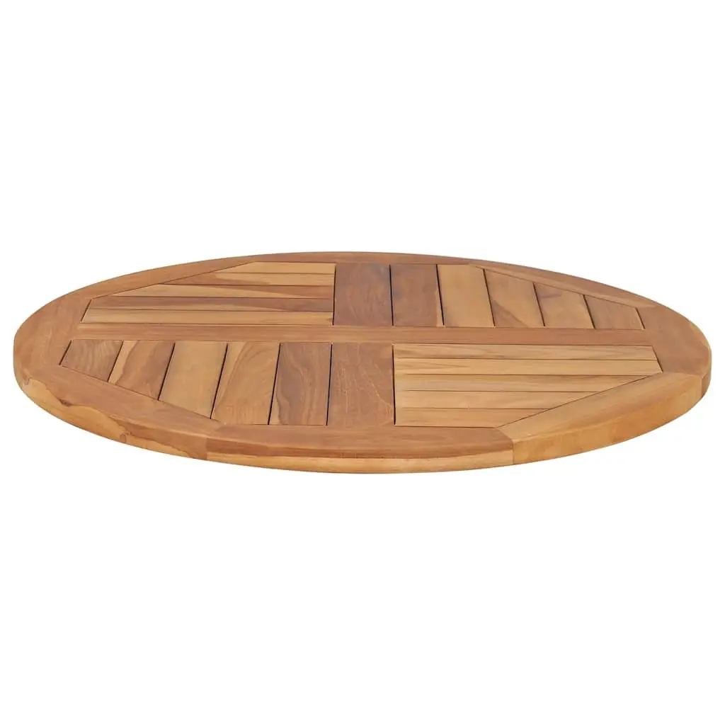 Teak Wood Table Top 70cm Diameter 2.5cm Thick Brown Dining Kitchen