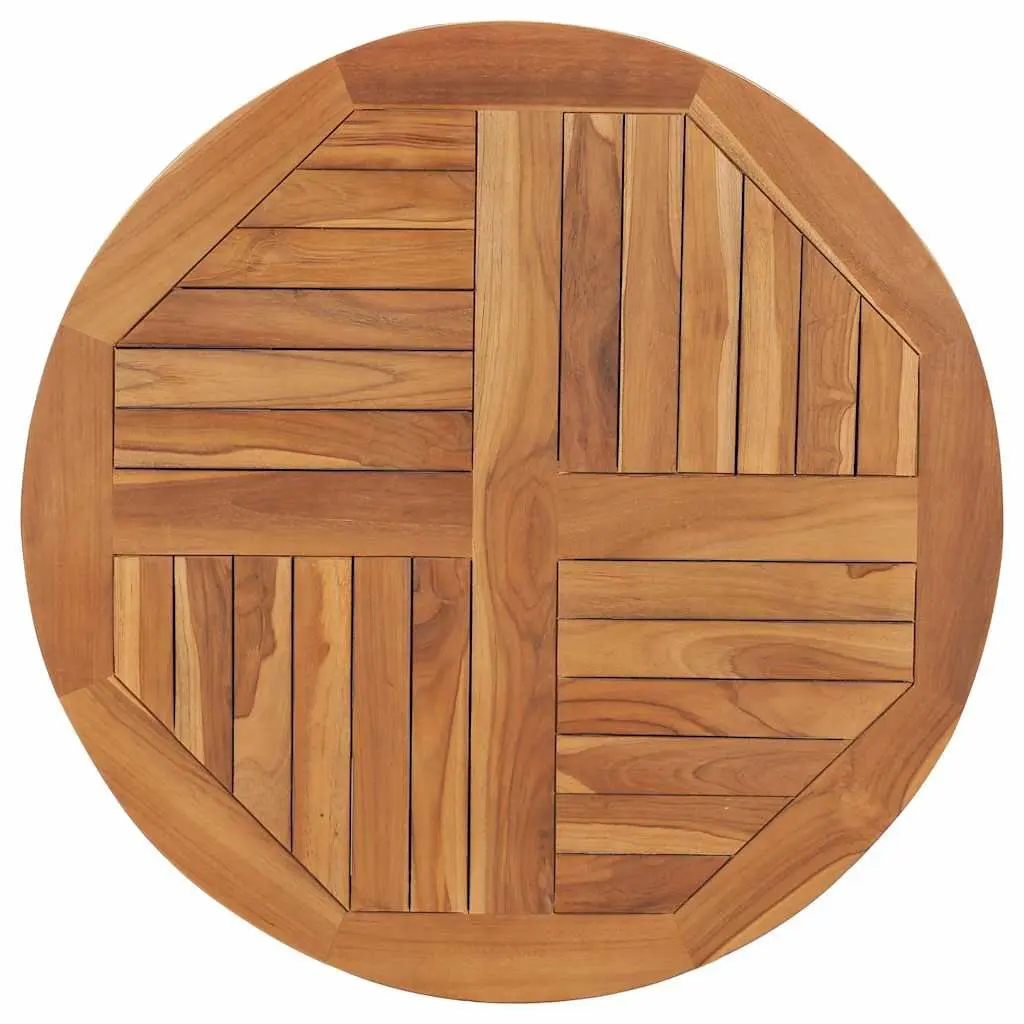 80cm Solid Teak Wood Round Table Top for Dining