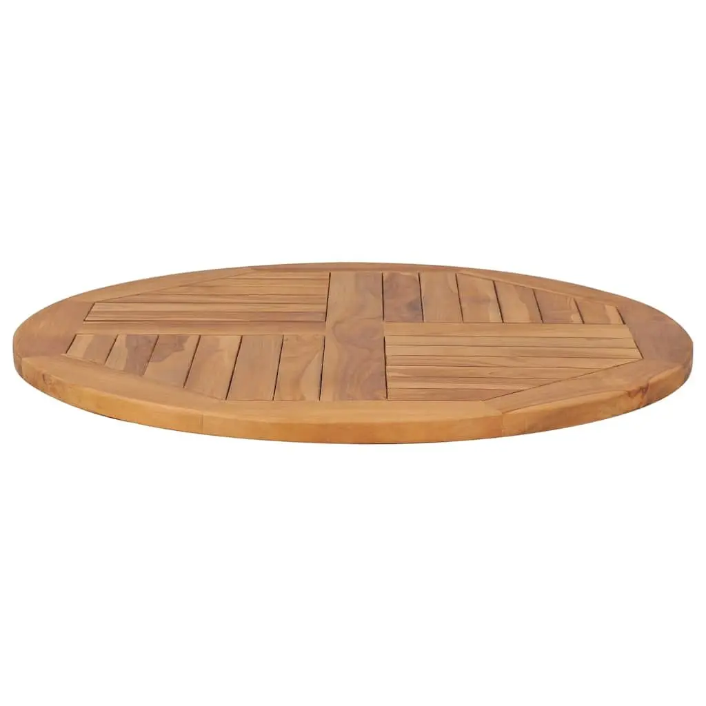 80cm Solid Teak Wood Round Table Top for Dining