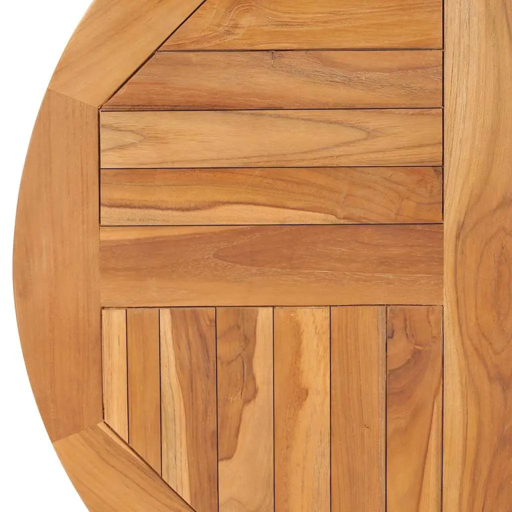 80cm Solid Teak Wood Round Table Top for Dining