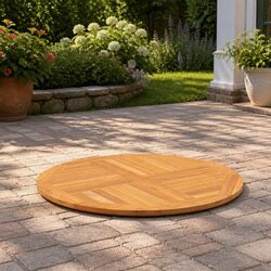 Reliable and Beautiful 90cm Round Teak Table Top
