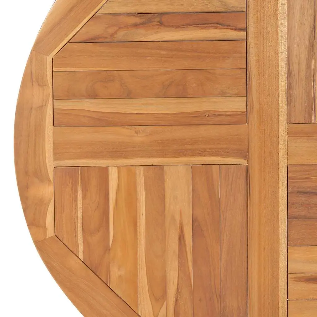 Teak Wood Round Table Top Brown 90cm Diameter 2.5cm Thick Solid