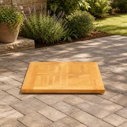 Reliable Solid Teak Wood Table Top for Your Space