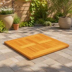 Solid Teak Wood Table Top - Value and Practicality Combined