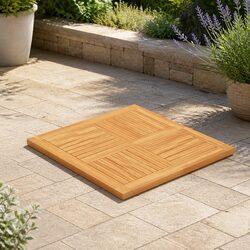 Solid Teak Wood Table Top: Practical and Durable