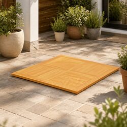Reliable Solid Teak Wood Tabletop with Value