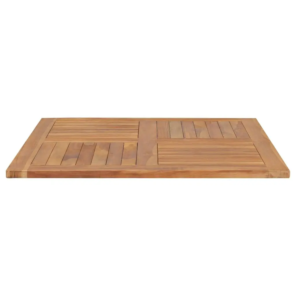 Teak Wood Square Dining Table Top Replacement Brown 90x90cm Outdoor Indoor Furniture