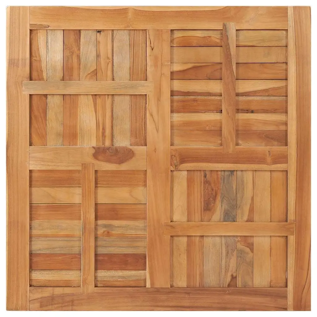 Teak Wood Square Dining Table Top Replacement Brown 90x90cm Outdoor Indoor Furniture