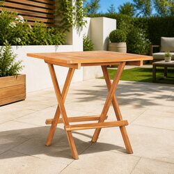 Practical Folding Bistro Table in Teak Wood for Everyday Use