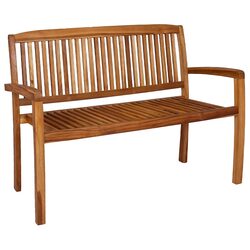 Reliable 2-Person Outdoor Stacking Bench