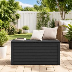 Reliable Anthracite Storage Box for Outdoor Living