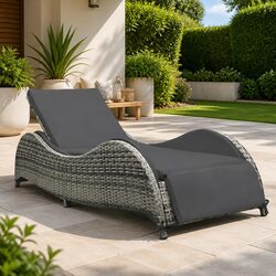 Stylish Adjustable Sun Lounger for Outdoor Relaxation