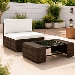 Reliable Outdoor 2-Piece Lounge Set for Comfort and Style