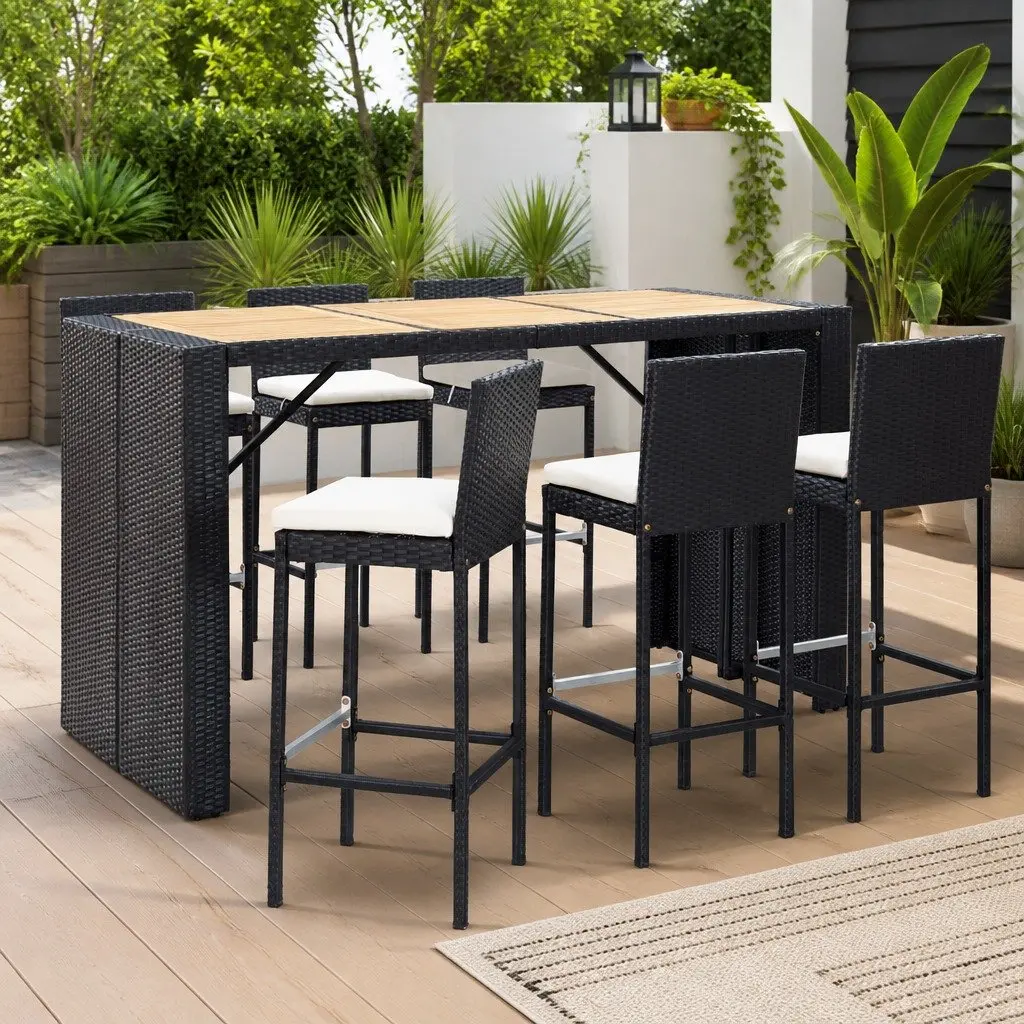 7 Piece Outdoor Bar Set