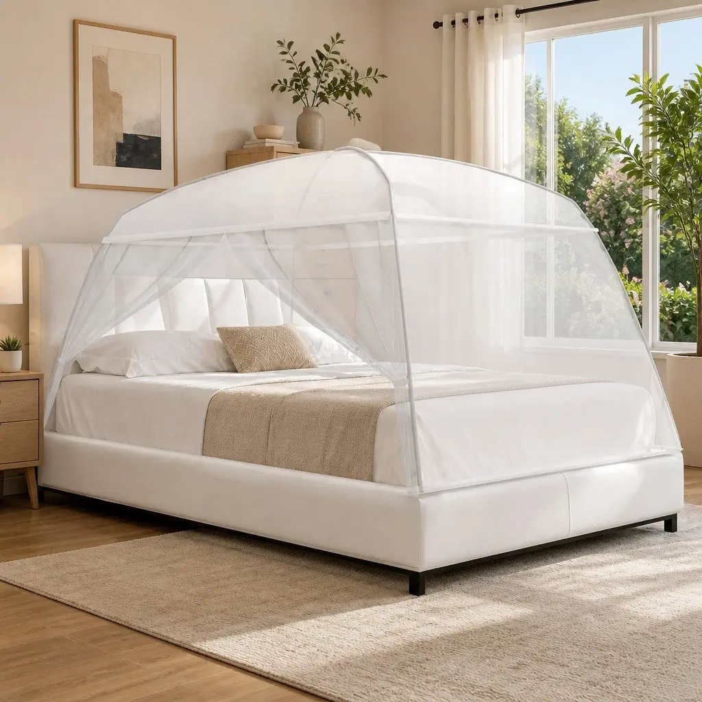 Mosquito Net Indoor Outdoor Camping Insect Screen 200x180x150cm White