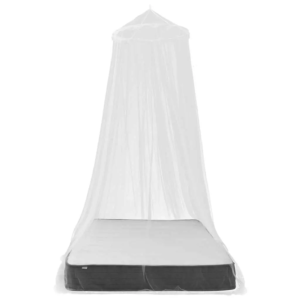 Round Mosquito Net Canopy Bed Set 2 pcs White Circular Insect Screen