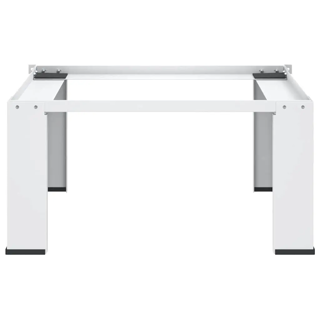 White Steel Washing Machine Pedestal Stand