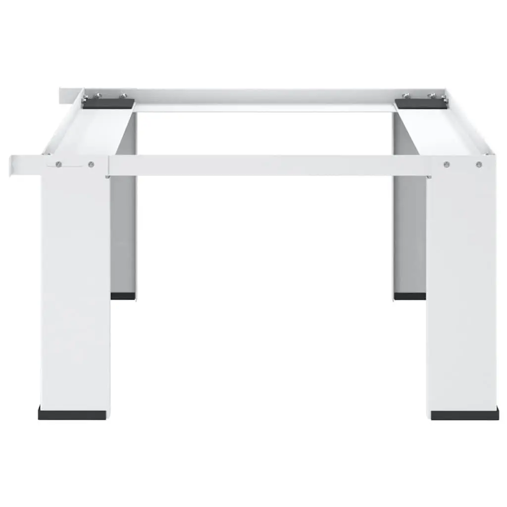 White Steel Washing Machine Pedestal Stand