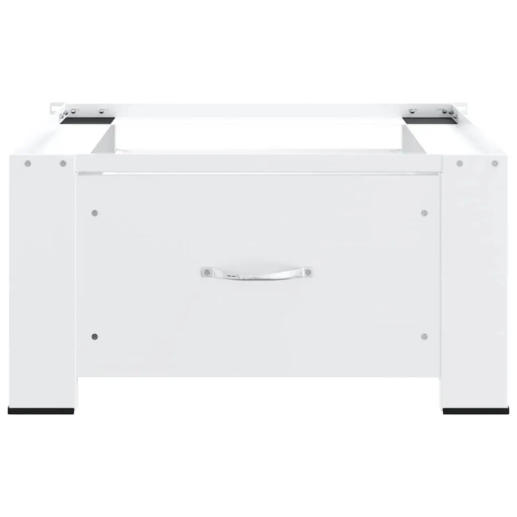 Washing Machine Pedestal Riser with Storage Drawer White