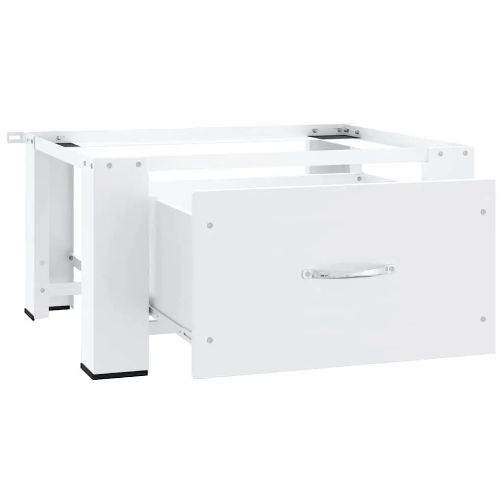 Washing Machine Pedestal Riser with Storage Drawer White