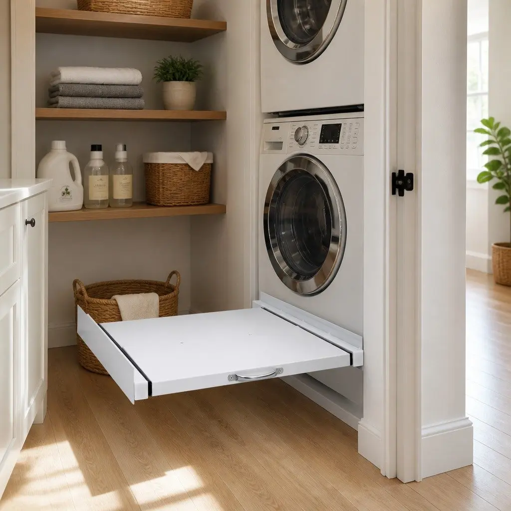 Washer Dryer Stacking Kit with Extra Shelf