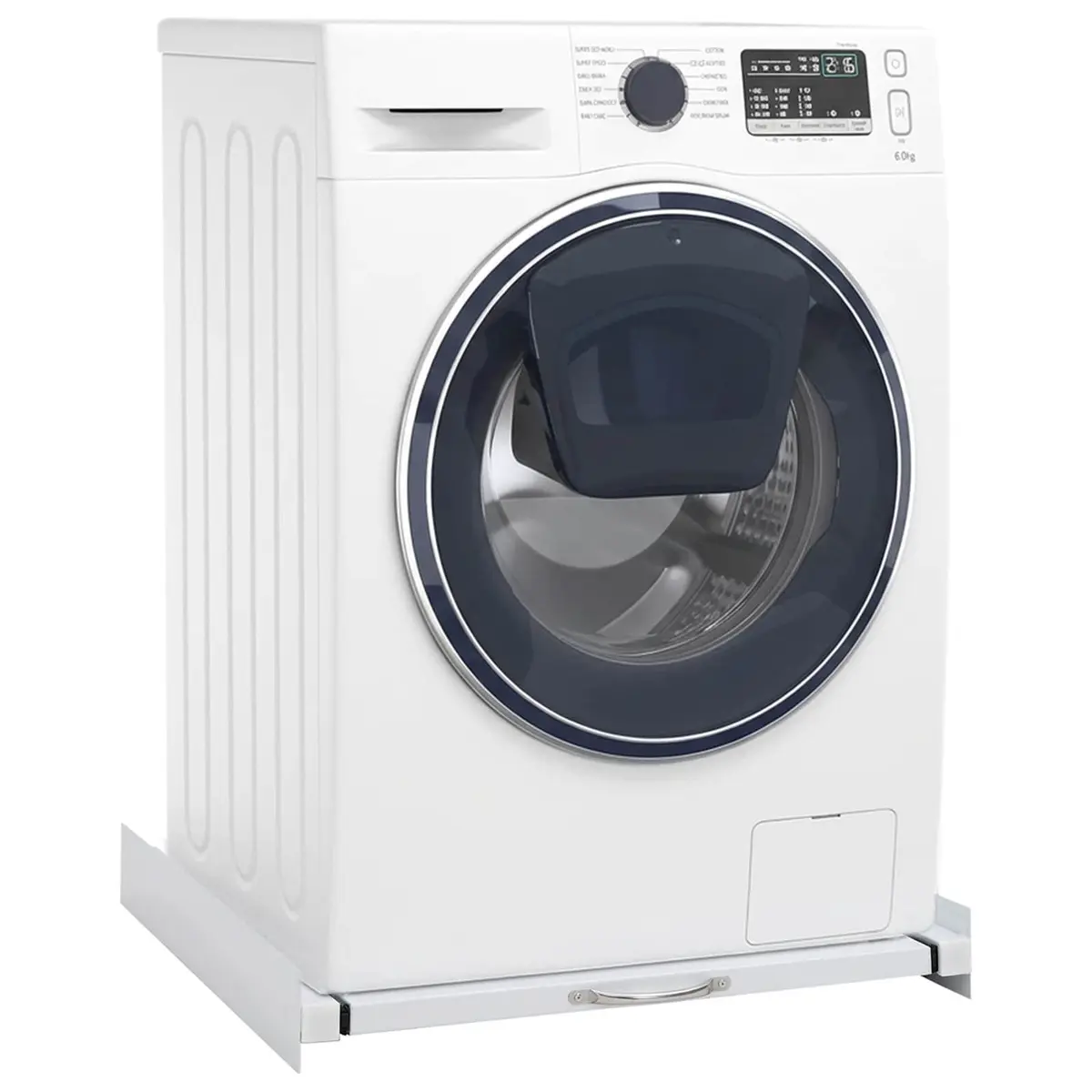 Washing Machine Stacking Kit Universal Washer Dryer Column with Pull-Out Shelf Space Saving Steel
