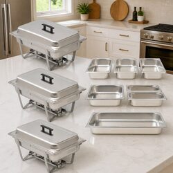 Reliable 3-Piece Chafing Dish Set for Catering Needs