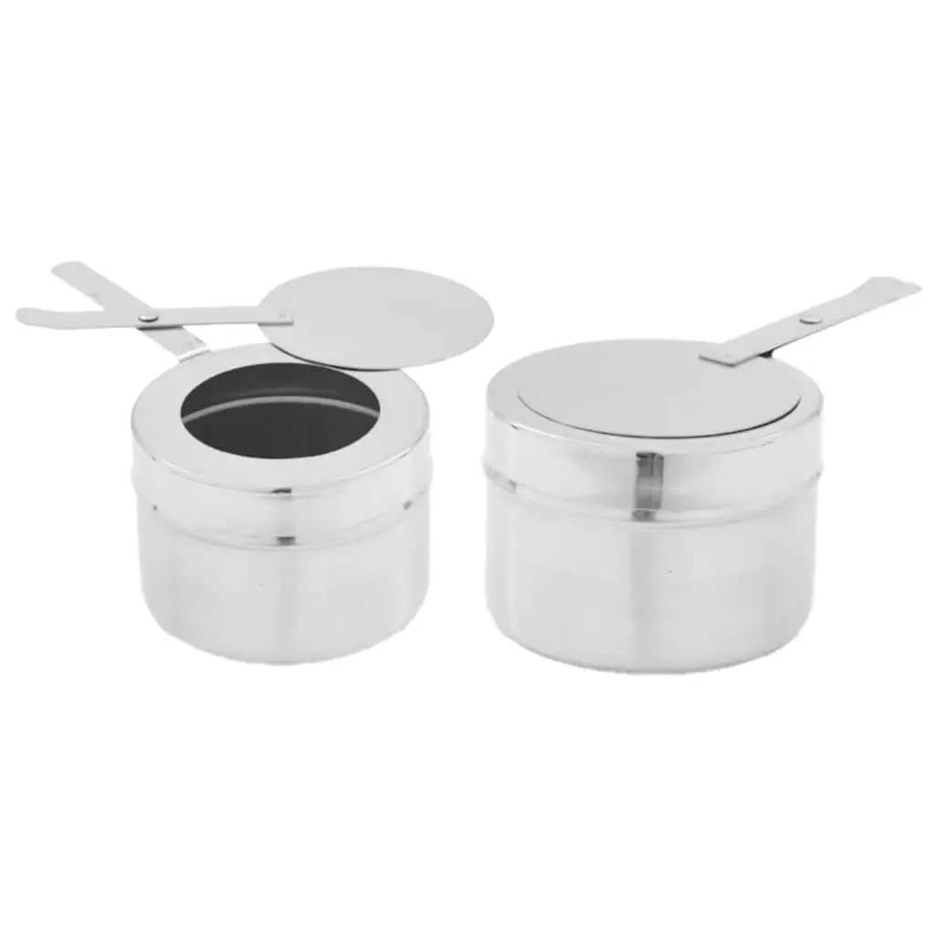 Chafing Dish Set 4 Piece Stainless Steel Food Warmer Catering Silver