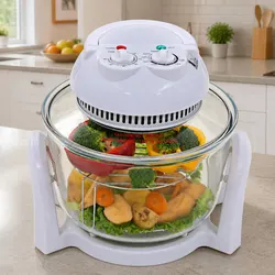 Halogen Convection Oven 800W White: Smart and Efficient