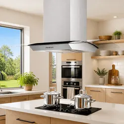 Reliable 90cm Island Range Hood with LED Illumination