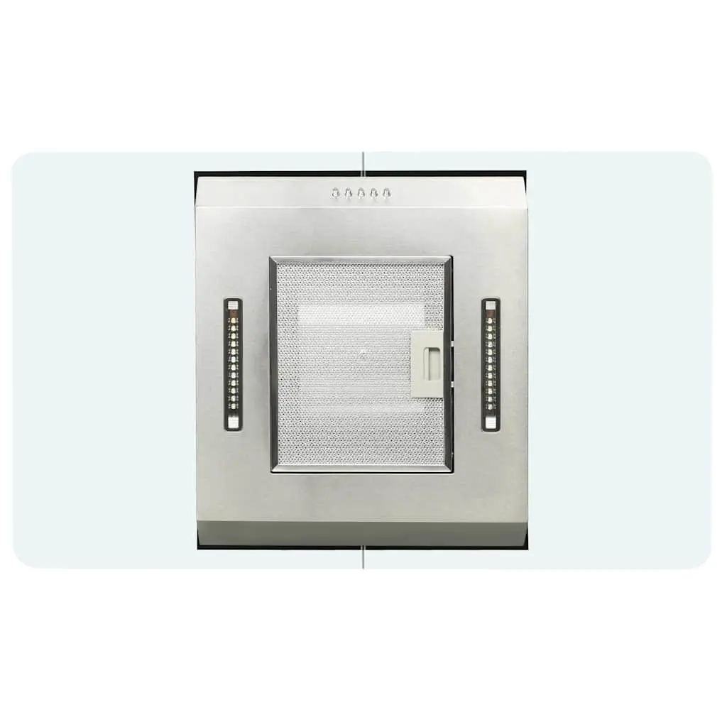 Island Range Hood Kitchen Extractor Fan 90cm Silver Stainless Steel