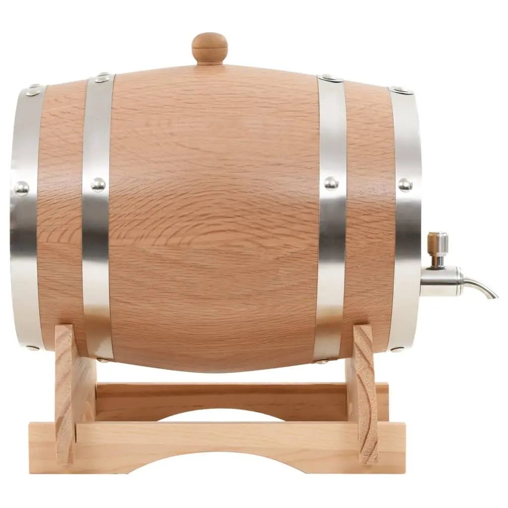 Wine Barrel Dispenser Solid Oak Wood 6L Antique Style Rustic Decor