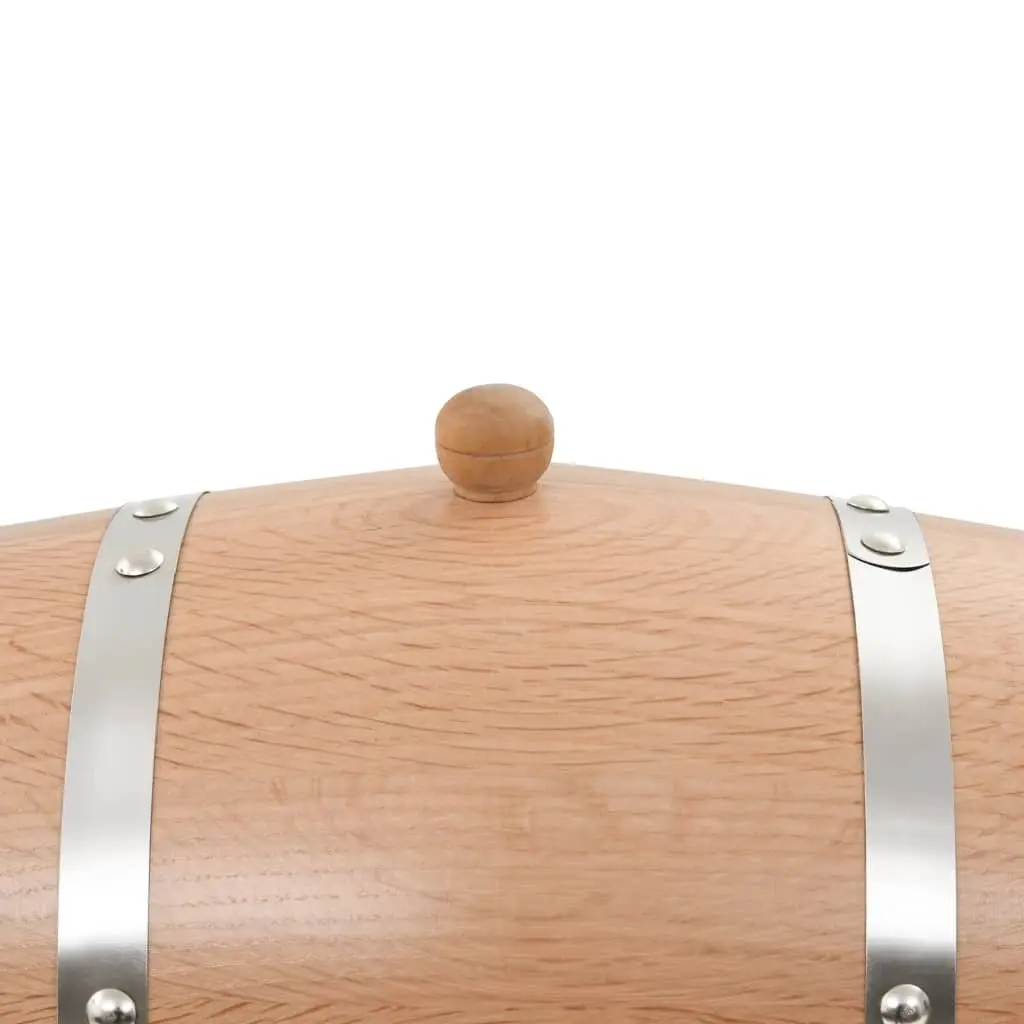 Wine Barrel Dispenser Solid Oak Wood 6L Antique Style Rustic Decor