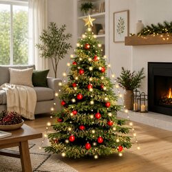 Warm and Reliable 210 LED White Christmas Tree Net Lights