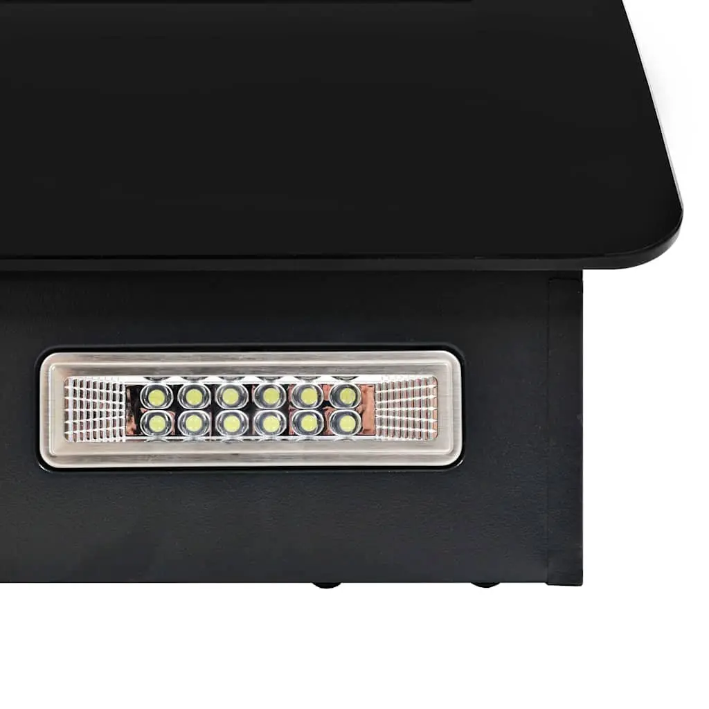 Wall Mounted Range Hood Kitchen Extractor Fan 60cm Black Stainless Steel 756m³/h