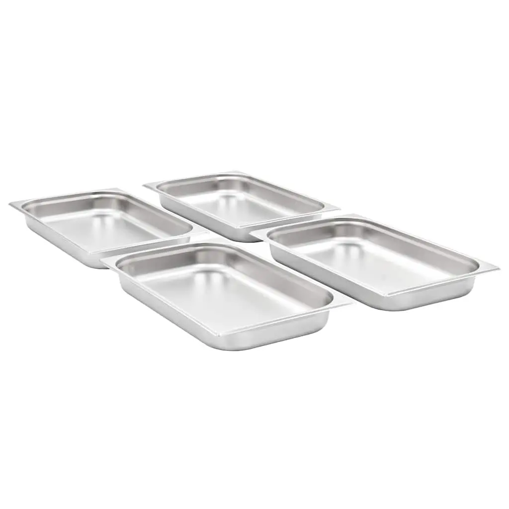 Gastronorm Containers Stackable GN 1/1 65 mm Silver