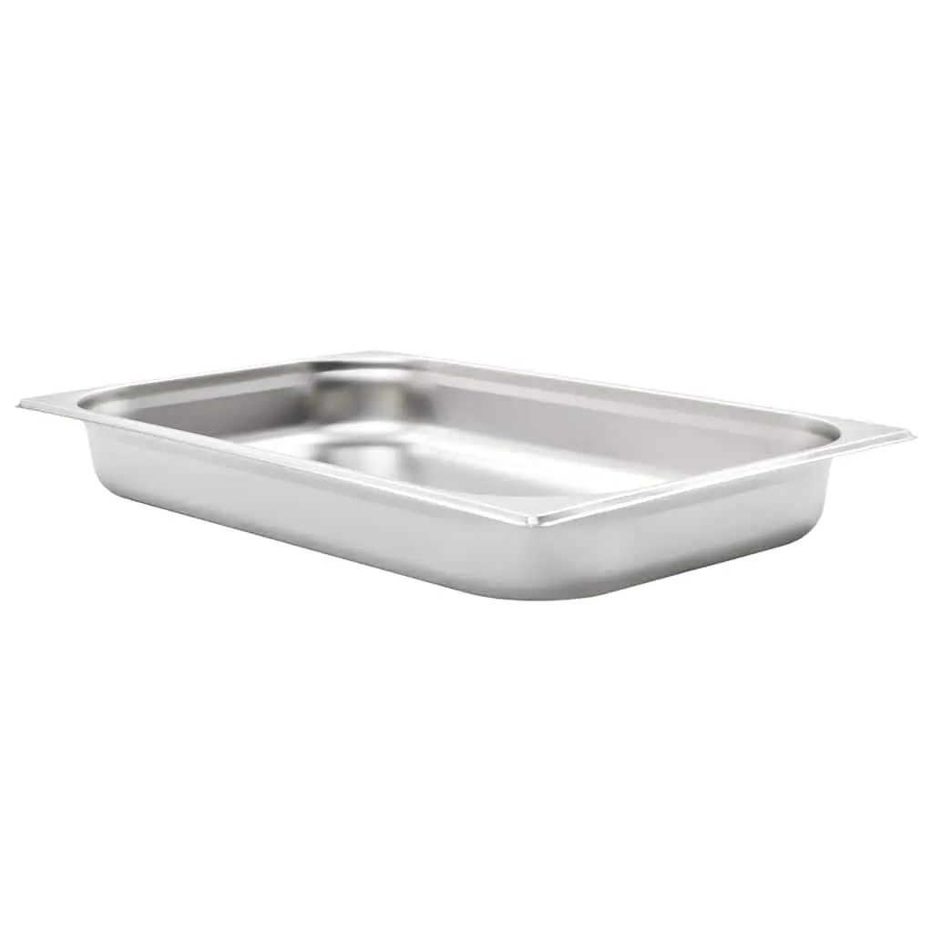 Gastronorm Containers Stackable GN 1/1 65 mm Silver